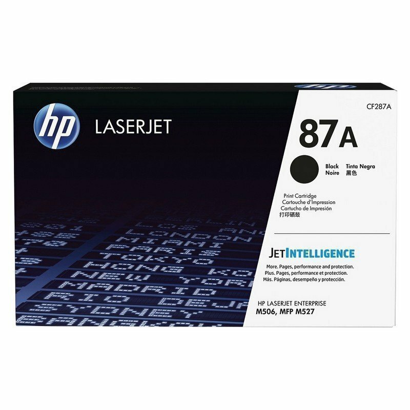 Картридж лазерный HP (CF287A) LaserJet M506dn/M506x/M527dn/M527f/M527c, №87А, оригинальный, ресурс 9000 страни