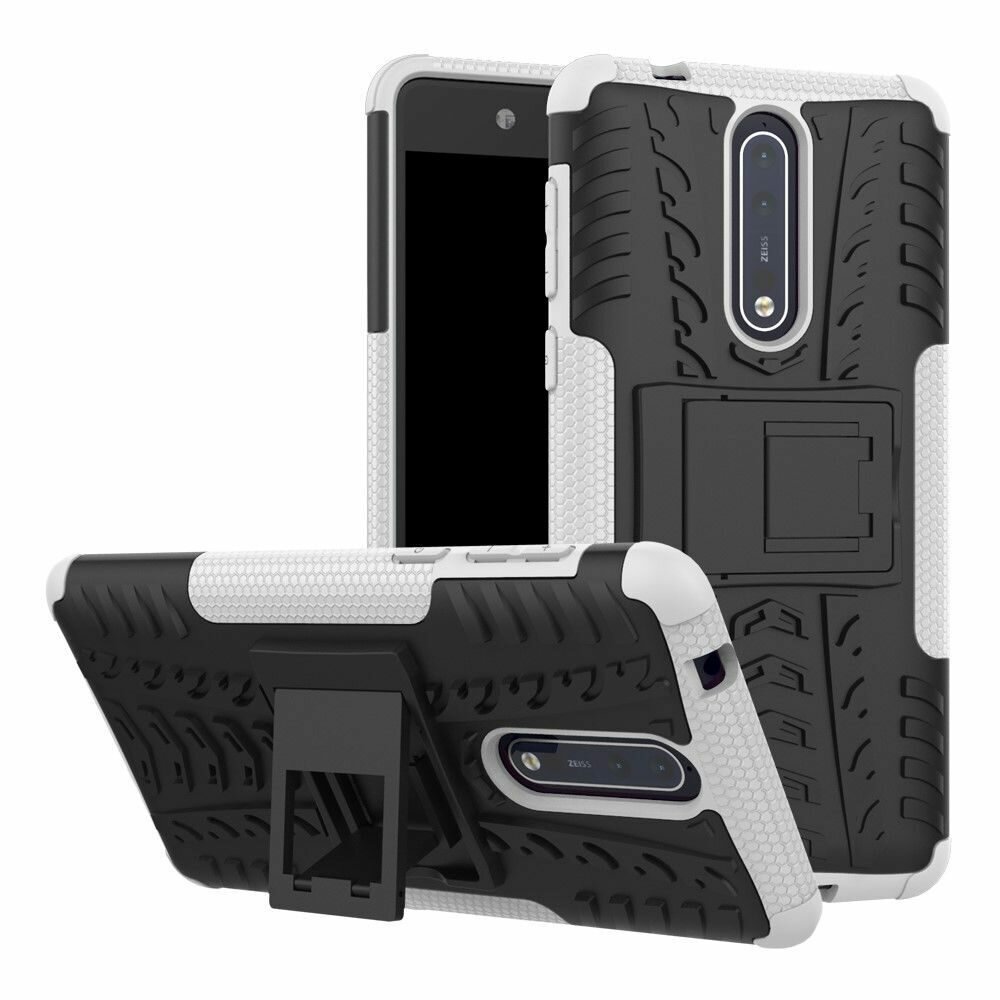 Чехол Hybrid Armor для Nokia 8 (черный + белый)