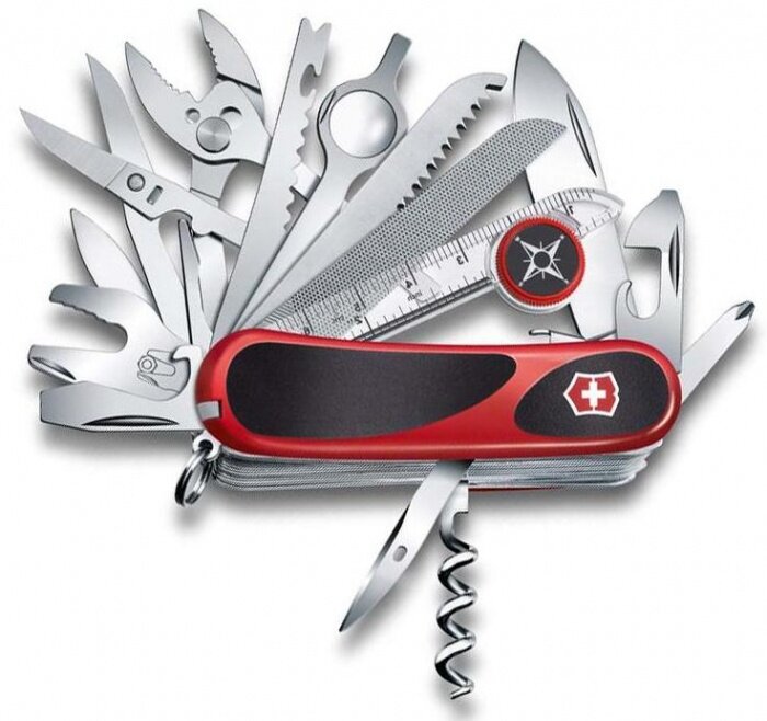 Нож перочинный Victorinox EvoGrip S54 (2.5393.SC) 85мм 31функций красный/черный карт.коробка - фото №2