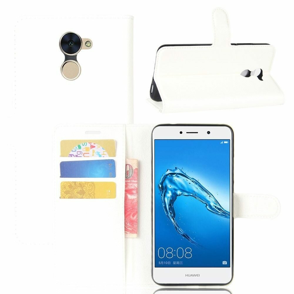 Чехол с визитницей для Huawei Enjoy 7 Plus (белый)