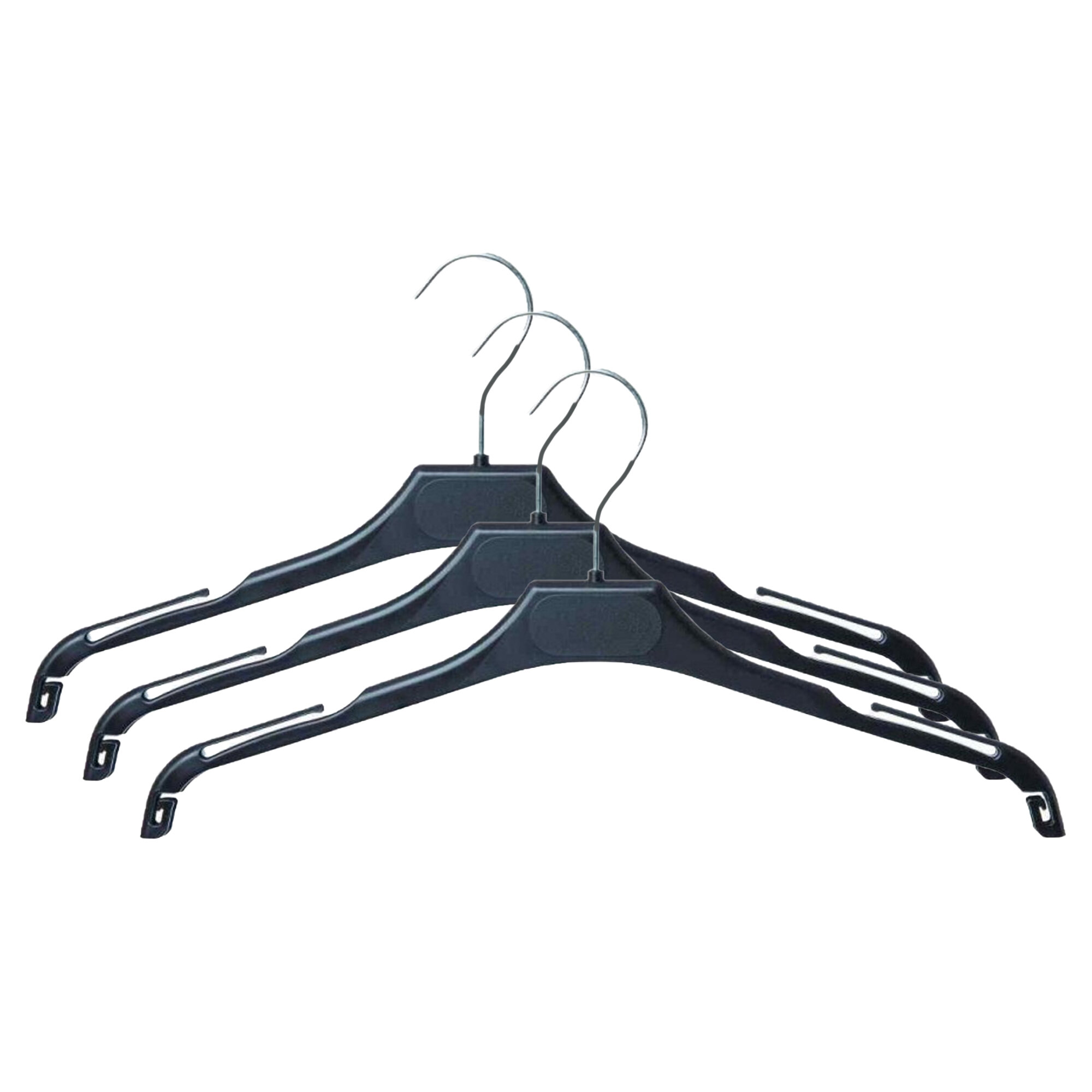 фото Набор вешалок Вешалка-плечики VP легкая Attache С019 (44), для блузок пласт,чер, р.44-46 3 штуки