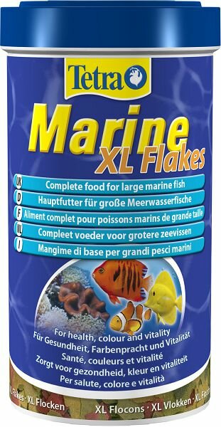 Tetra Корм TetraMarin Flakes XL для морских рыб, крупные хлопья 500 мл