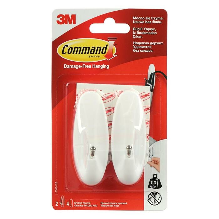 Command 17068 прямой, средний, 2 шт 1,35 кг