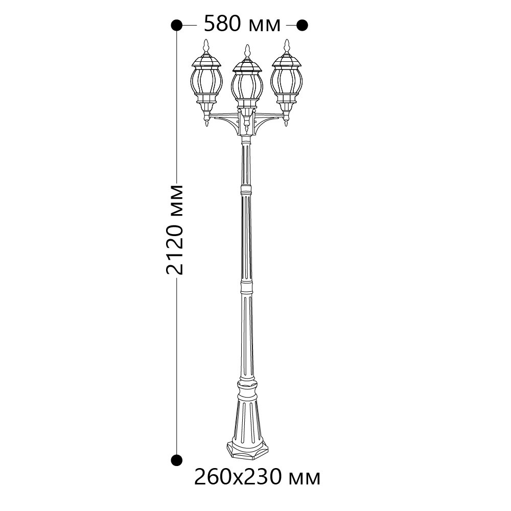 Садово-парковый светильник FERON - фото №7
