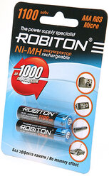 Аккумуляторы ROBITON 1100MHAAA-BL2, ААА, 2 шт.