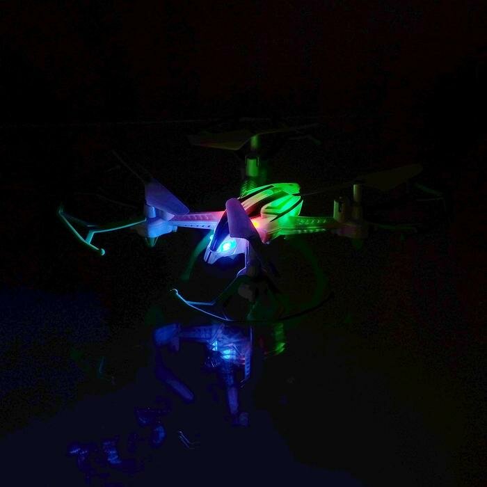 Квадрокоптер радиоуправляемый SKYDRONE, работает от аккумулятора, цвет зелёный — фото 7