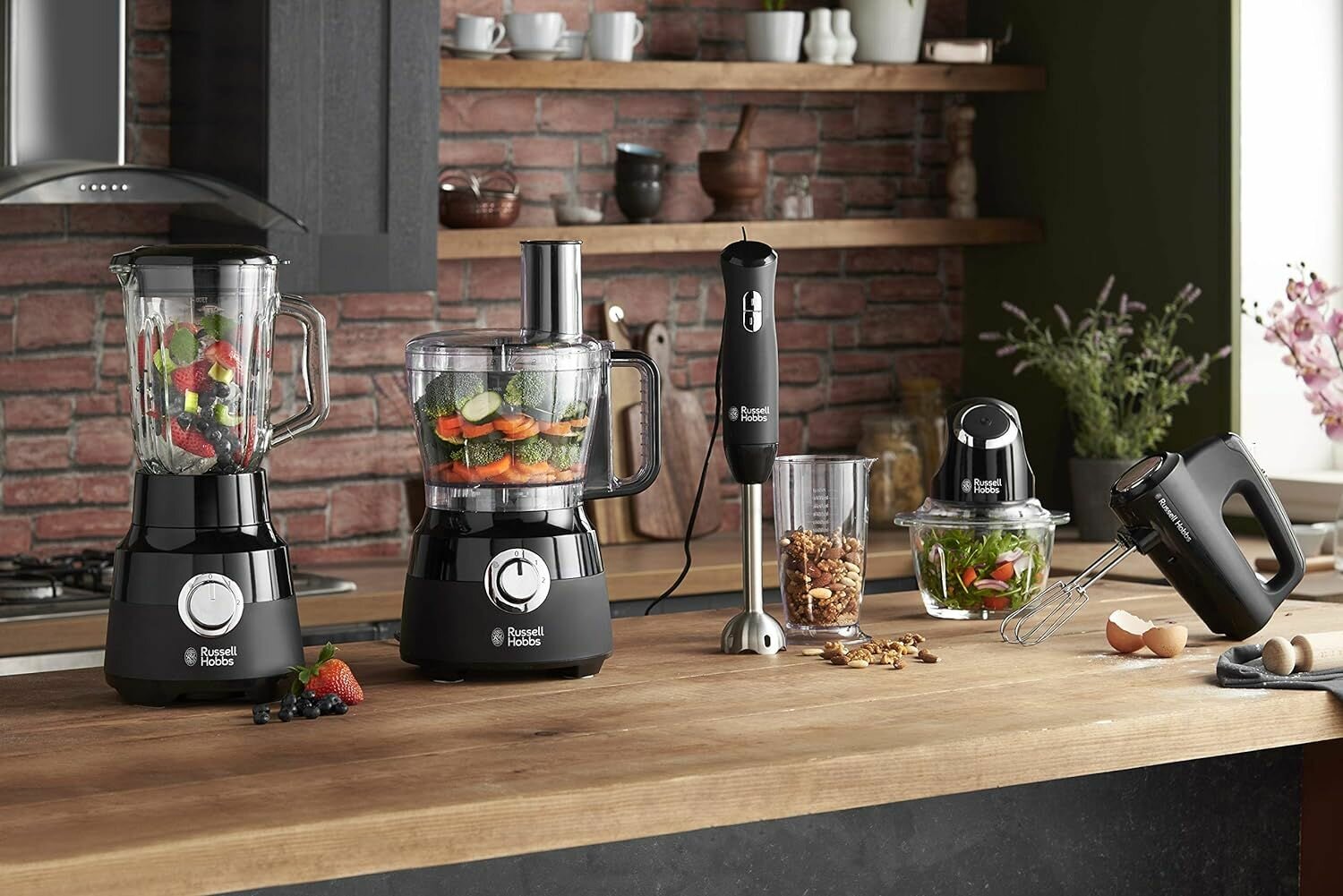 Стационарный блендер Russell Hobbs 24722 для приготовления смузи и супа, 1,5 л, черный, 650 Вт - фотография № 8