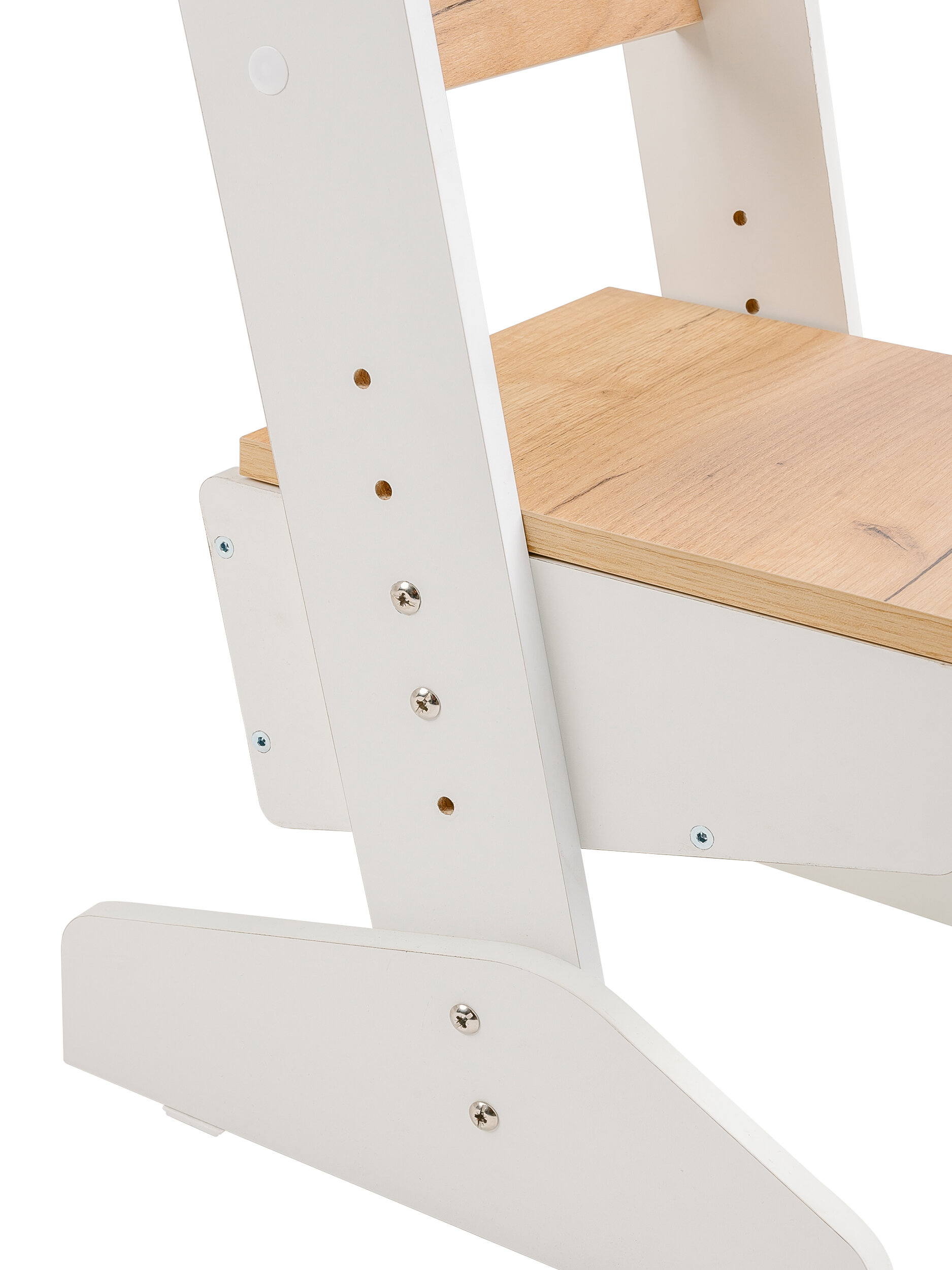 Комплект Астек-Элара Первый стол и стул "Вундеркинд" (фасад белый / стол Сонома)