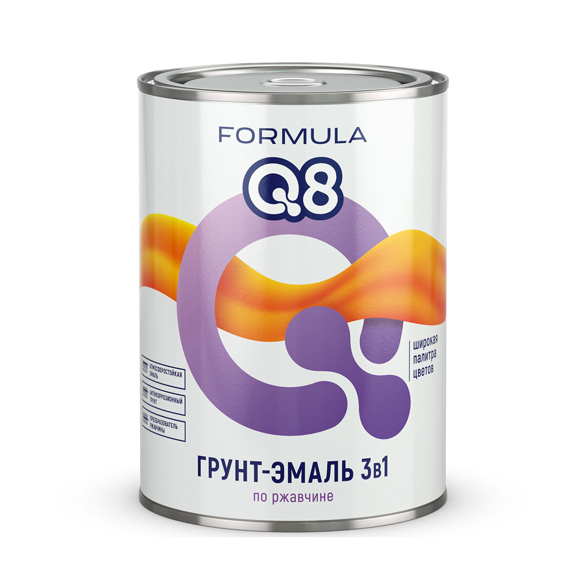 Эмаль алкидная (А) Formula Q8 3в1 по ржавчине