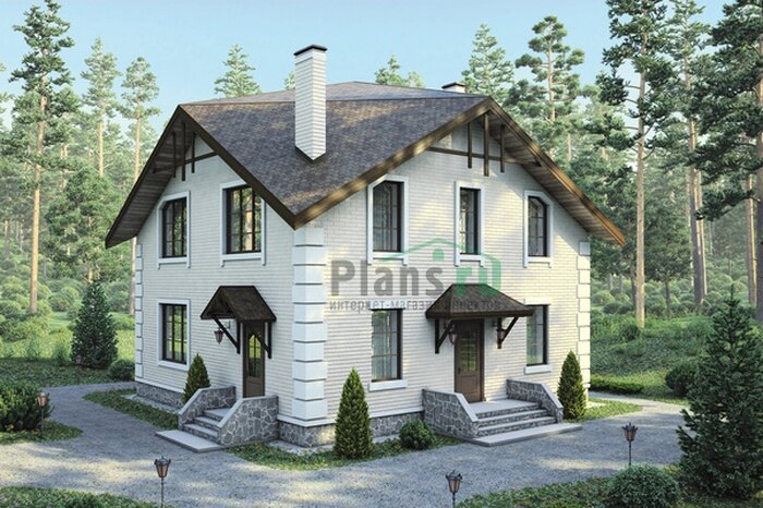 Проект дома Plans-38-40 (147 кв.м, кирпич 640мм) - фотография № 1
