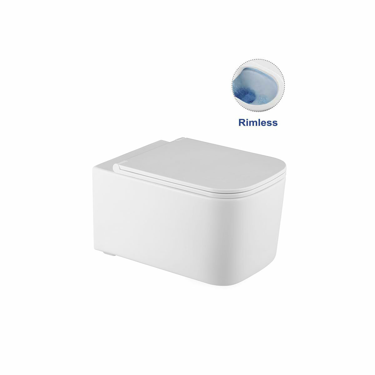 Vincea Ultra VT1-32 безободковый, цвет белый, ультратонкое soft-close сиденье (чаша)