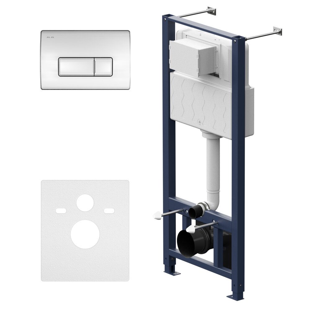 Am.Pm Инсталляция для подвесного унитаза с пневматической клавишей Pro M AM.PM I012704.8051
