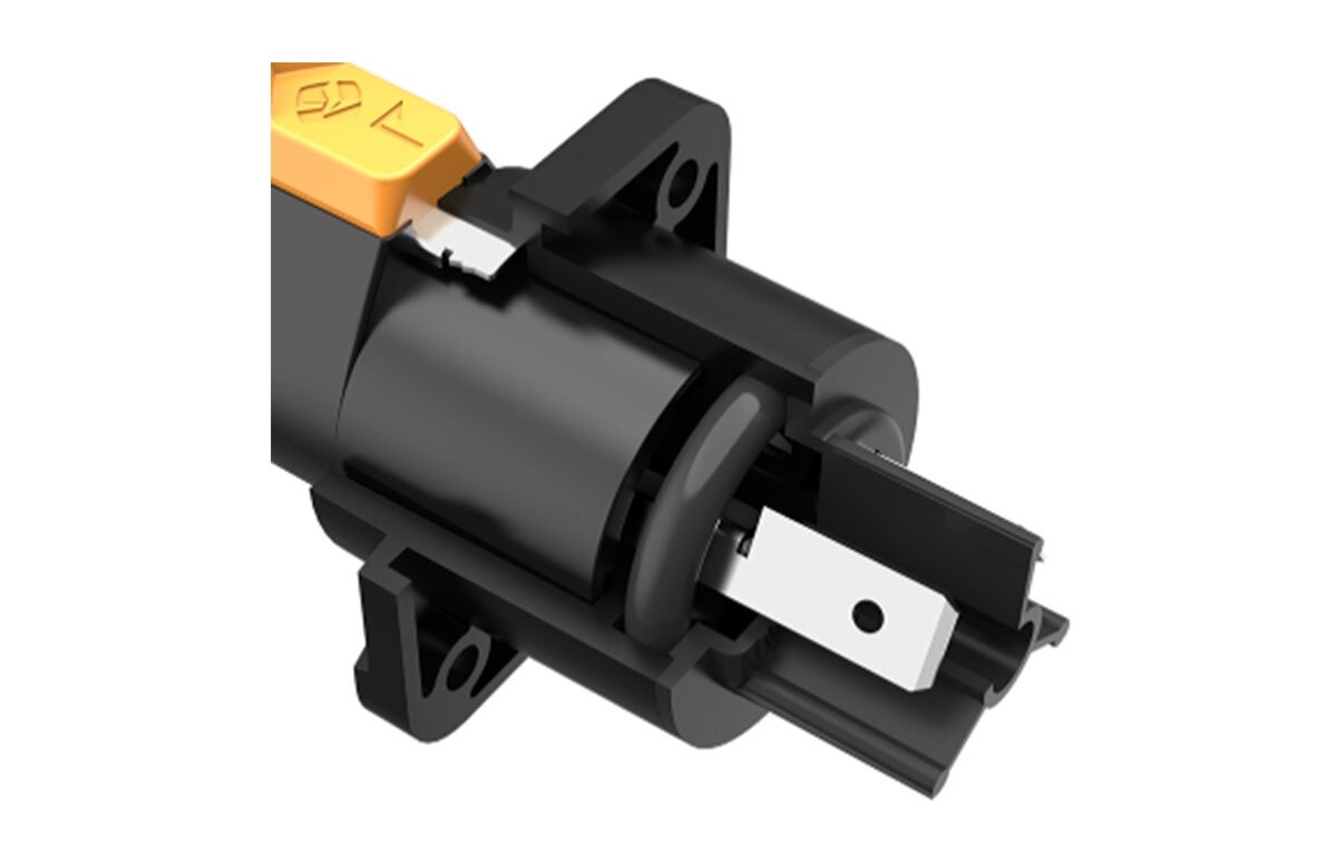 фото ROXTONE RAC3FPWP+DCPF Разъем панельный типа powercon, пыле и влаго защищенный(IP65)+силиконовая загл