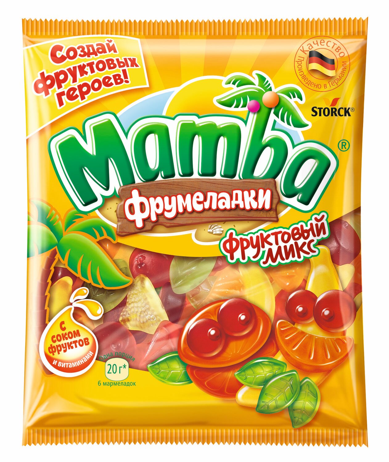 Жевательный мармелад Mamba (Мамба) Фруктовый микс ТМ Stork (Шторк)