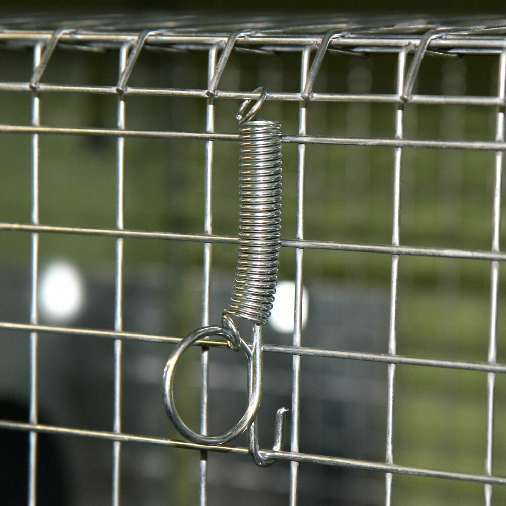 Крюк пружинный для клеток 6 см, соединительный крюк для металлической сетки, 5 шт - фотография № 2