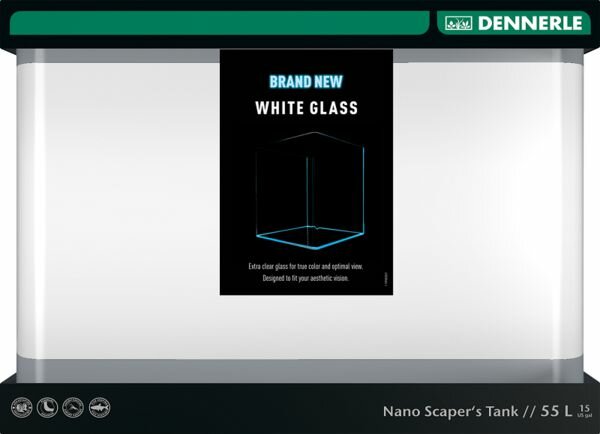 Dennerle Аквариум Dennerle Nano Scaper's Tank White Glass 55 л, из осветленного стекла