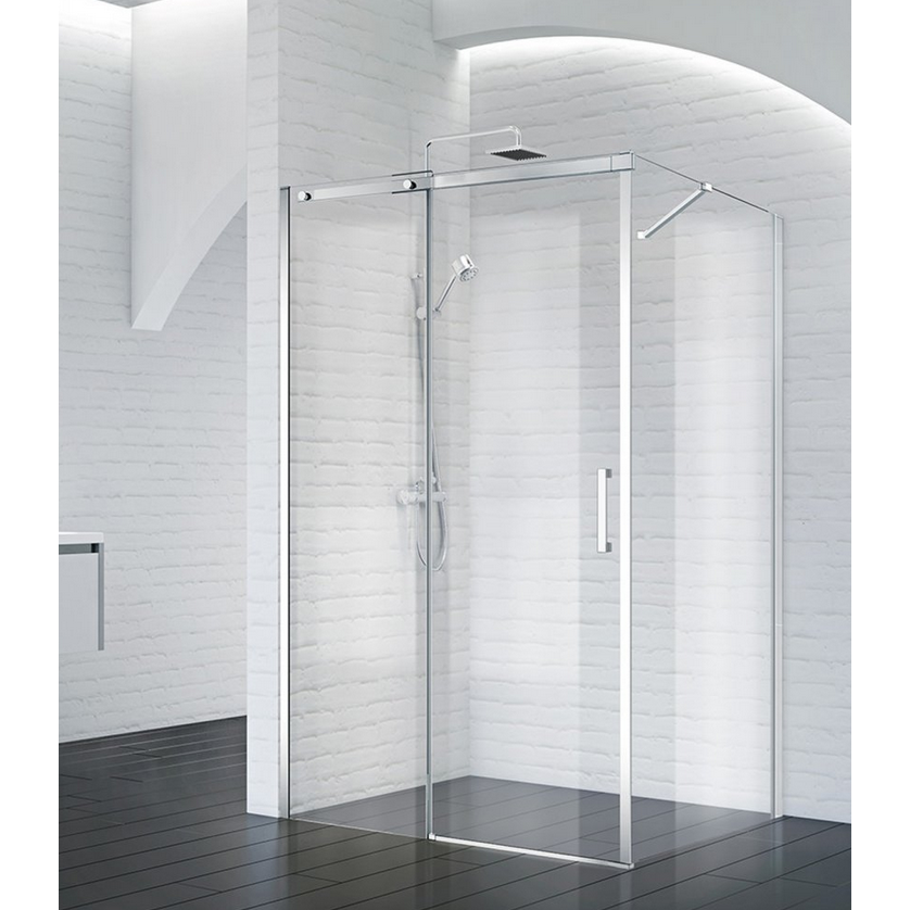 Душевой уголок BelBagno Acqua ACQUA-AH-1-120/100-C-Cr 120х100 прозрачное стекло