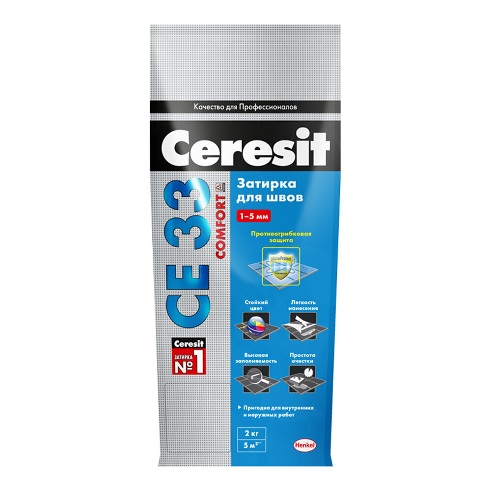 Затирка Ceresit CE 33 Comfort №01 белая 5 кг