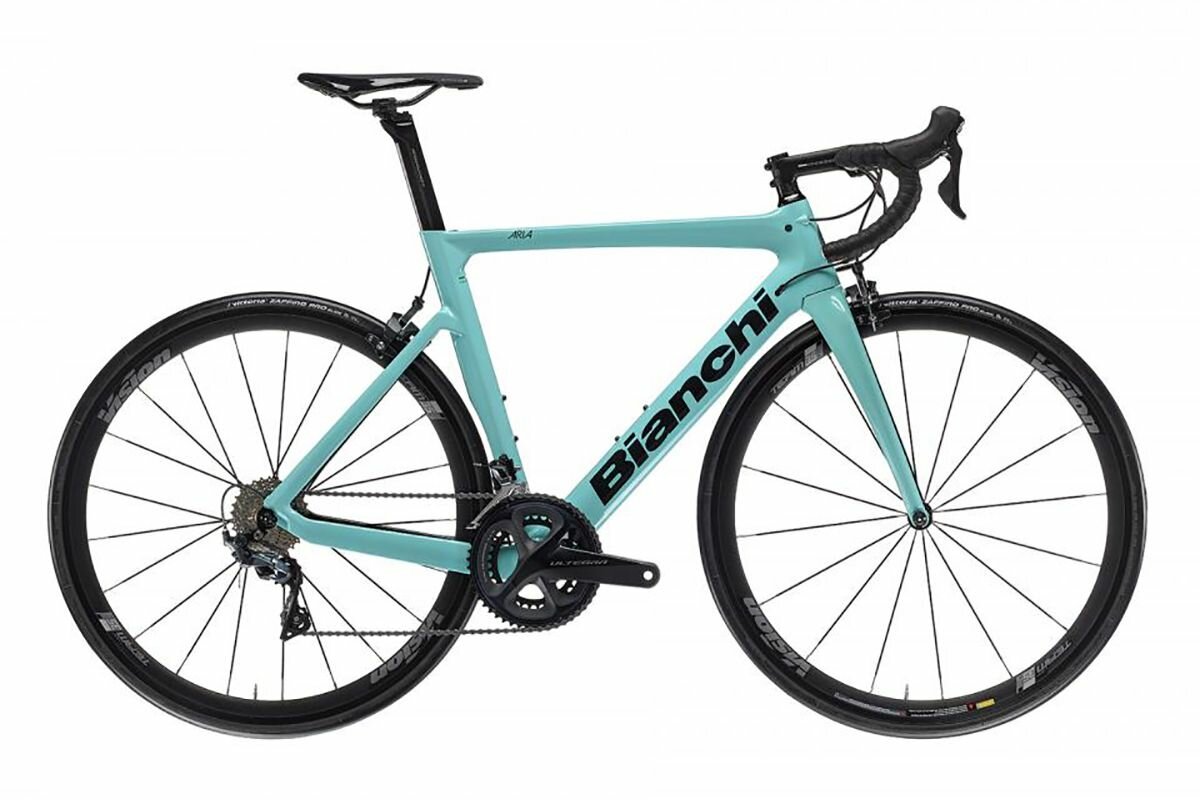 Велосипед Bianchi ARIA Aero Ultegra (Вел-д шоссейный Bianchi ARIA Aero ULT 11SP 50/34 44s Целесте/черный, YQB47E445K)