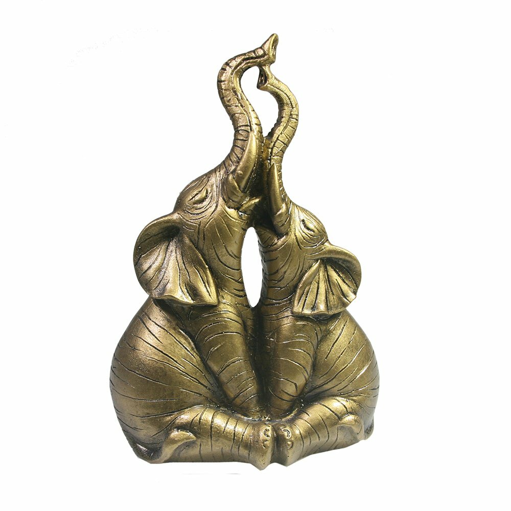 Фигура декоративная Два слона (цвет бронза) 5*9*14см KSMR-713909/I097