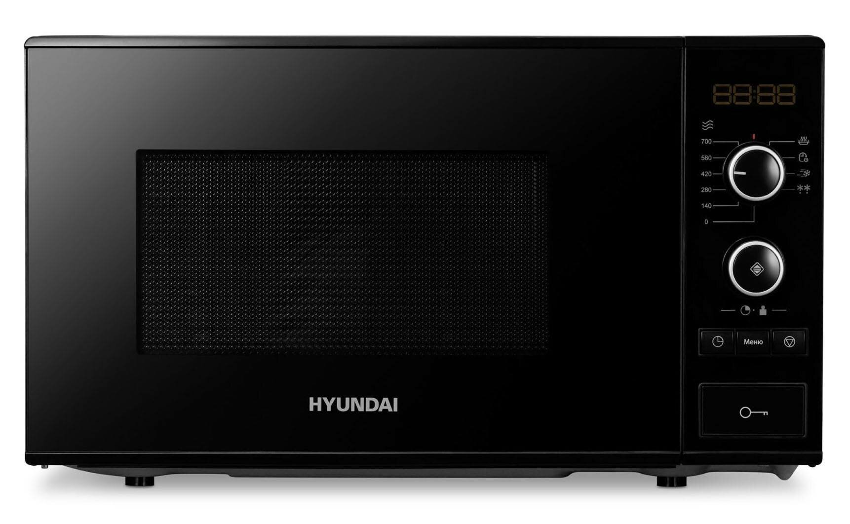 Микроволновая печь Hyundai HYM-D3032, черный - фотография № 4