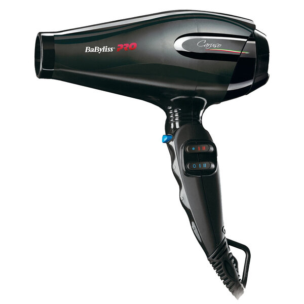 Фен BaByliss Pro Caruso, 2400 Вт, 2 насадки черный