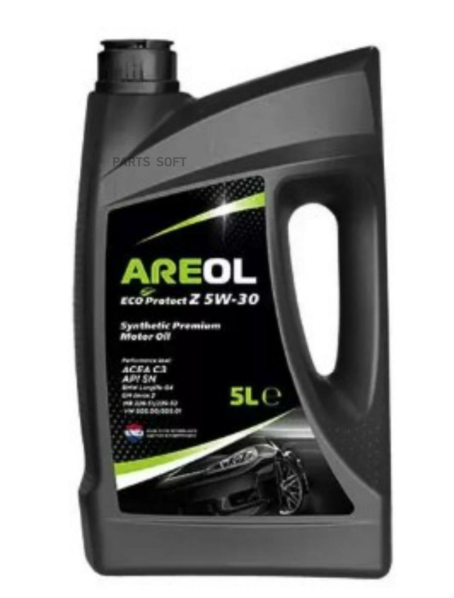 areol eco protect z 5w30 (5l)_масло моторное! синт.\acea c3,api sn,mb 229.51/229.52,vw 505.00/505.01