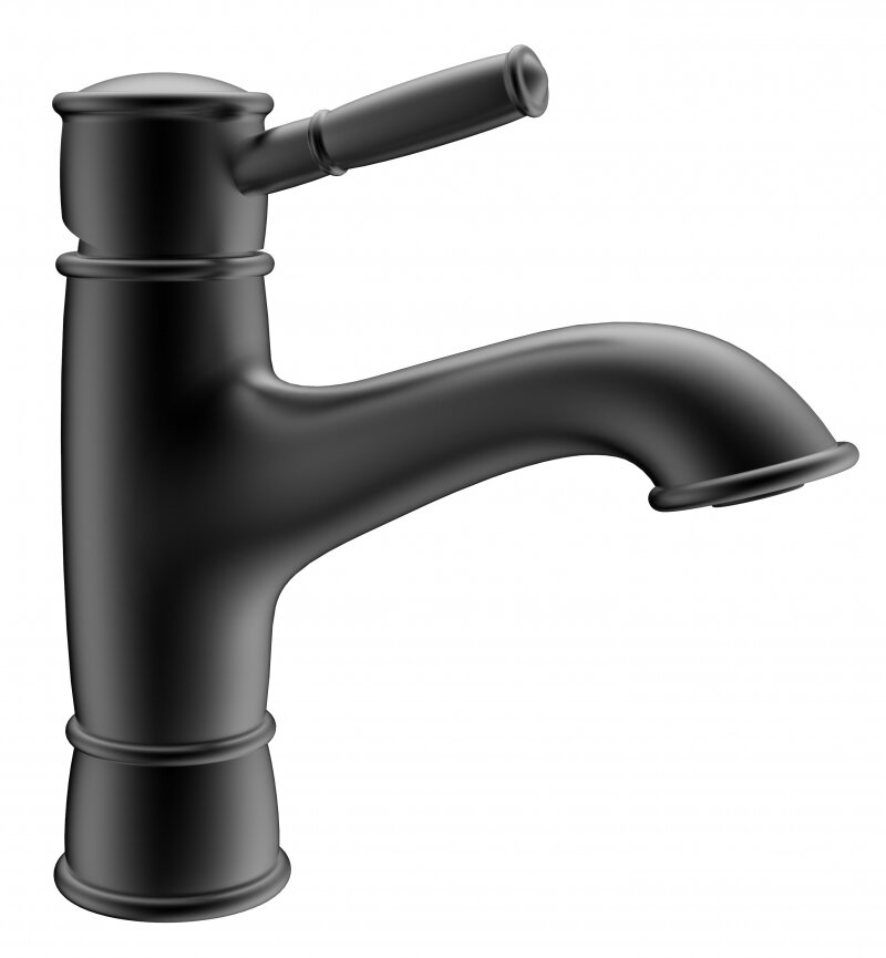 Смеситель для раковины AltroBagno Beatrice Duo 0130 BrNe черный матовый