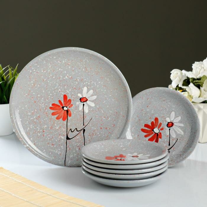 фото Набор для блинов "Ромашка двойная" 6х0,15см / 0,5л