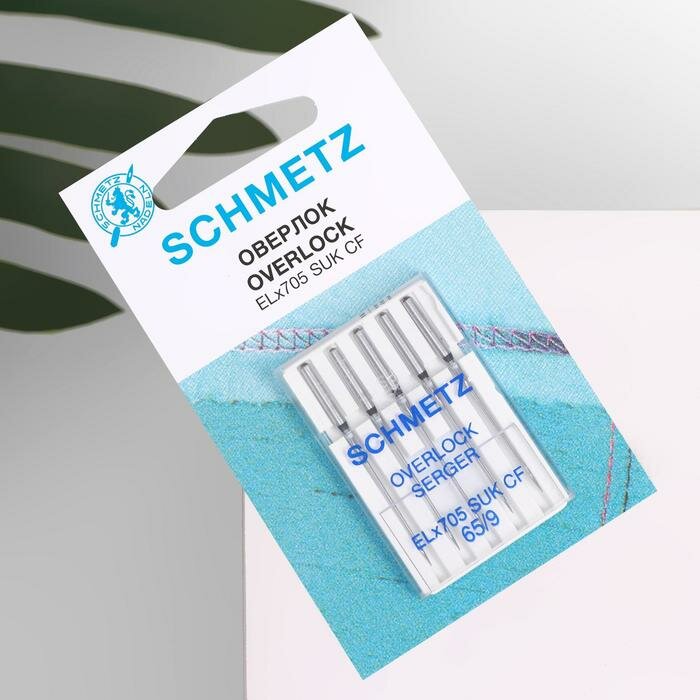 Иглы джерси для плоскошовных машин хром ELx705 SUK CF 65 (наб 5шт за наб) Schmetz Schmetz 7311 .