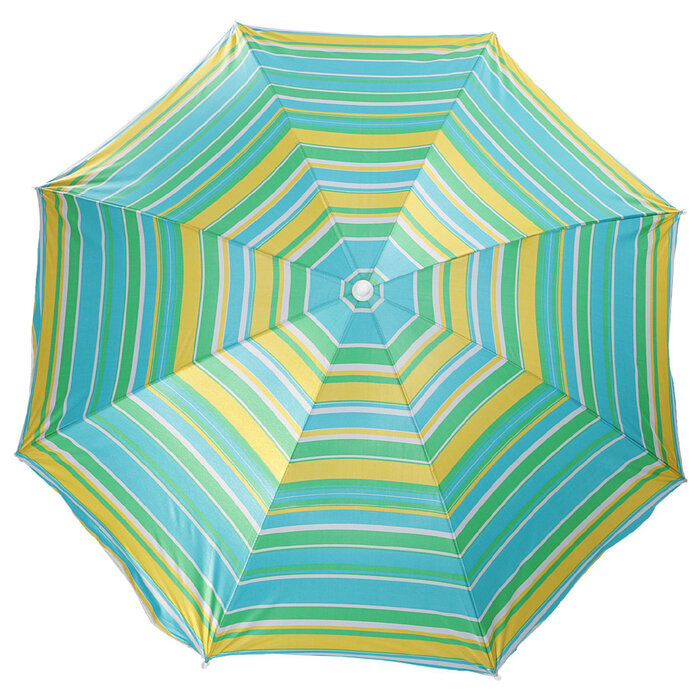 Зонт пляжный «Модерн» с серебряным покрытием, d=150 cм, h=170 см, микс - фотография № 4