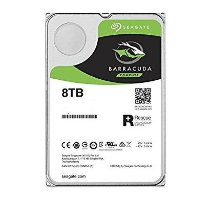   8TB Seagate BarraCuda (ST8000DM004) Serial ATA III, 5400 rpm, 256mb buffer