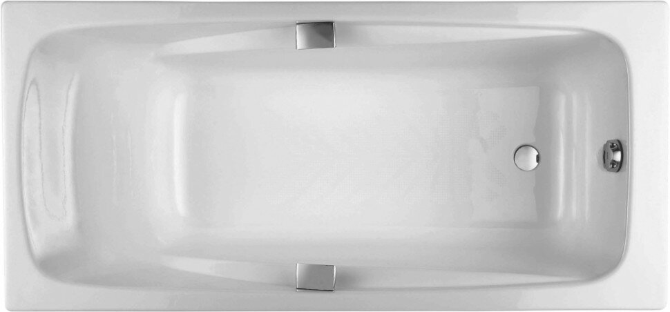 Чугунная ванна Jacob Delafon Repos E2915-00 170x80, с отверстиями для ручек