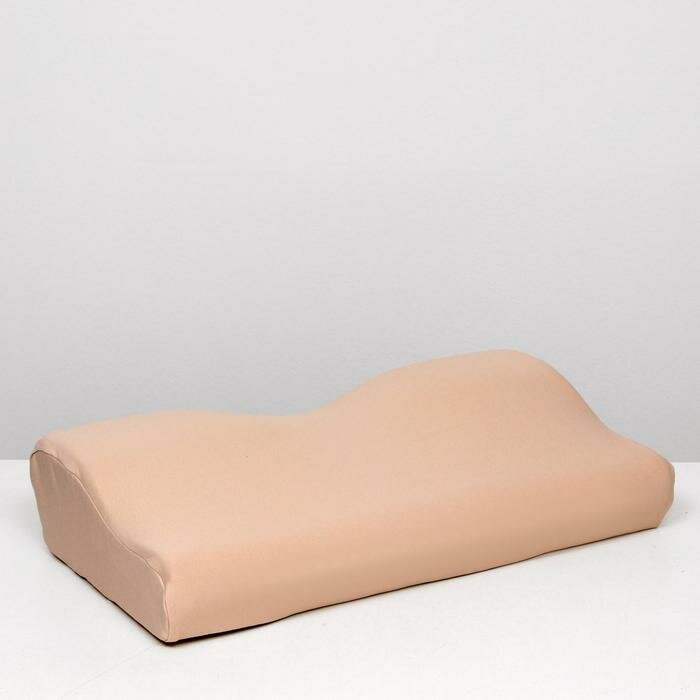 Подушка ортопедическая НТ-ПС-03, с эффектом памяти и выемкой под плечо, 61.5x34 см, валики 13/8 см - фотография № 9