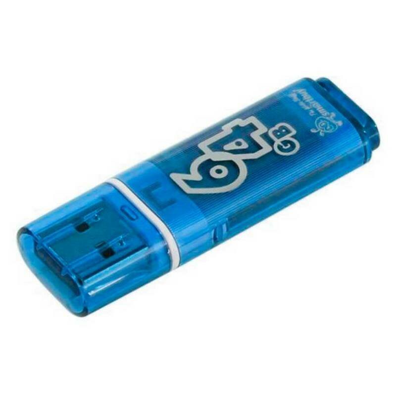 Флеш-память Smartbuy Glossy, 64Gb, USB 2.0, гол, SB64GBGS-B 896128