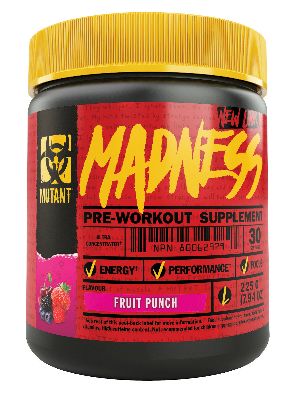 Mutant Предтренировочный комплекс Mutant Madness (225 г) fruit punch