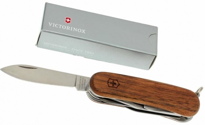 Нож перочинный Victorinox EvoWood 14 (2.3901.63) 85мм 12функций дерево карт.коробка - фото №5