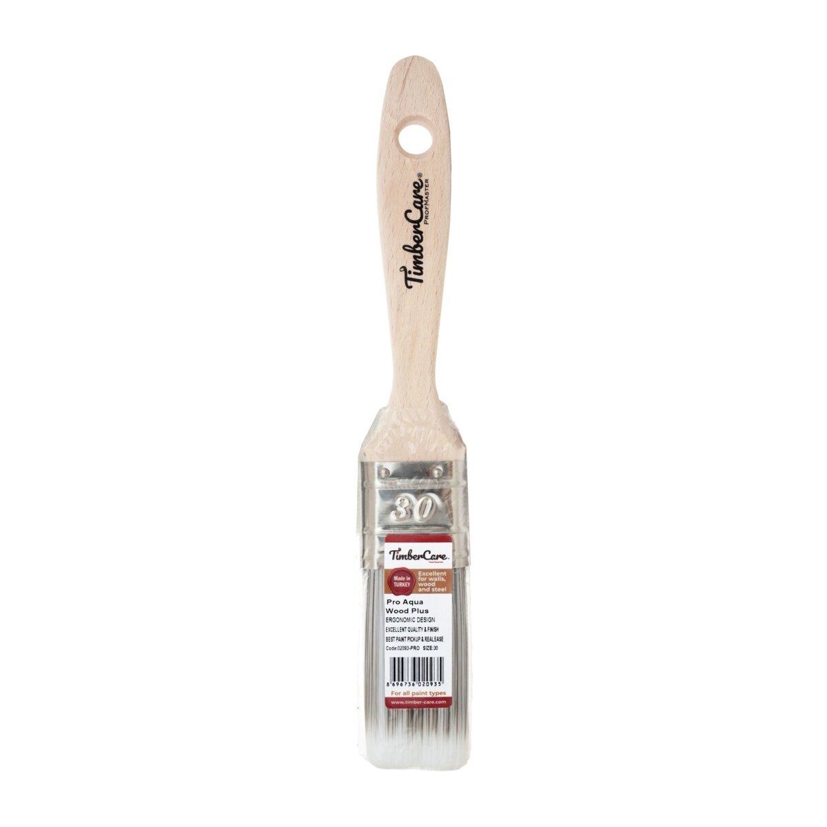 Кисть с искусственной щетиной TimberCare Pro Aqua Brush Flat 30 мм 02093-PRO