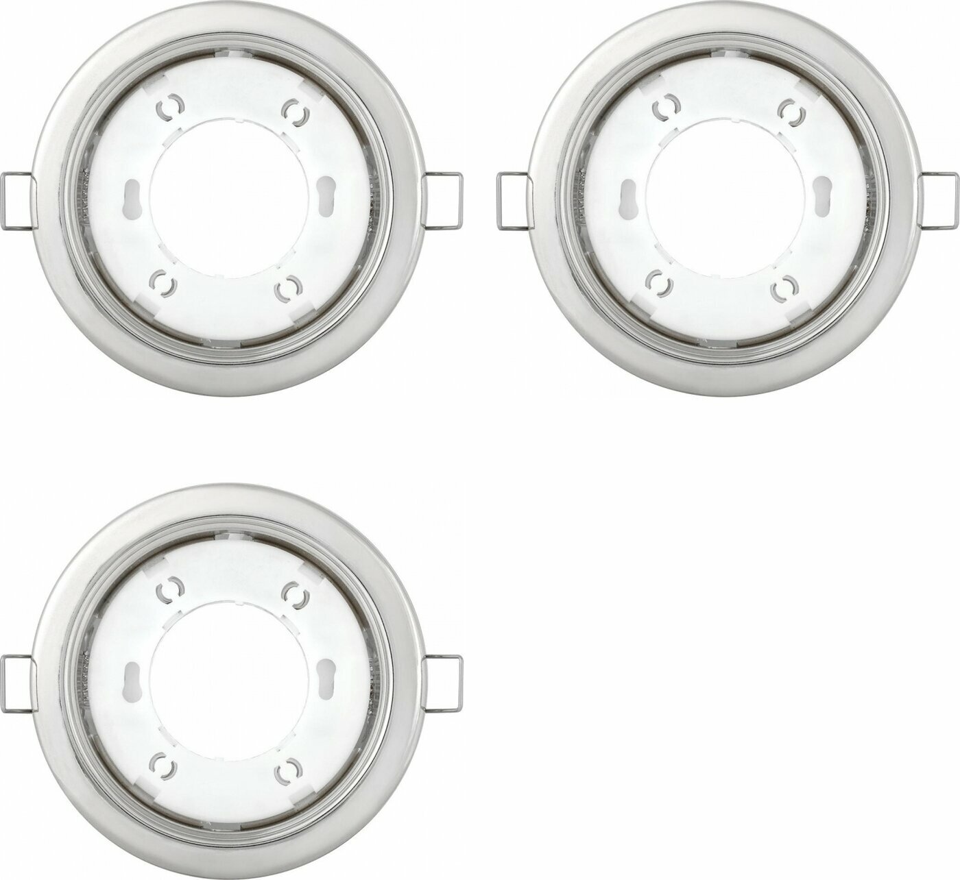 фото Точечный светильник IEK 15W GX53 хром круг (комплект из 3 шт.)