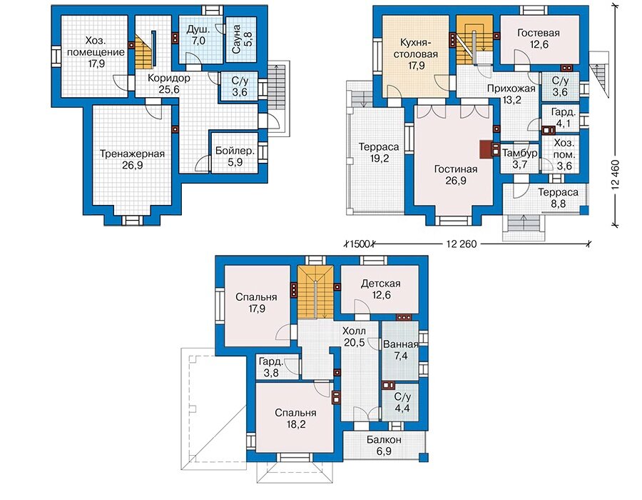 Проект дома Plans-43-31 (263 кв.м, кирпич) - фотография № 2