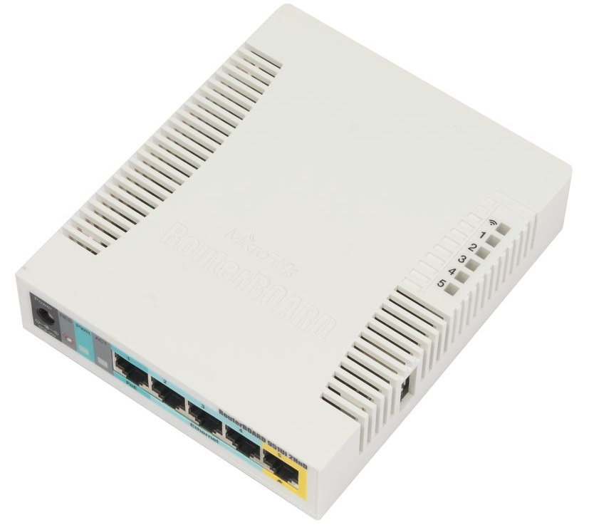 Маршрутизатор MikroTik RB951G-2HND /PoE 1шт./1Gbe 5шт./2.4 GHz