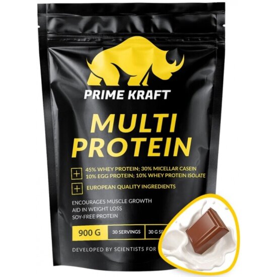 Протеин Prime Kraft Multi Protein, 900 гр., молочный шоколад