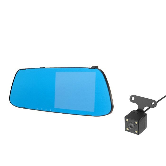 Видеорегистратор Cartage 2 камеры HD 1080P размер 30×8 см TFT 5.0 обзор 140°