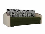 Прямой диван Монако slide Зеленый\Бежевый - изображение