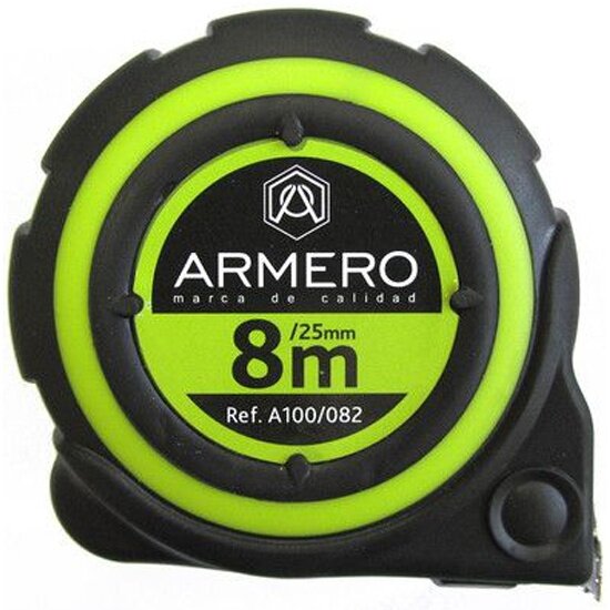 Рулетка ARMERO A100/082, 8м/25мм, магнит, нейлон, автоблокировка