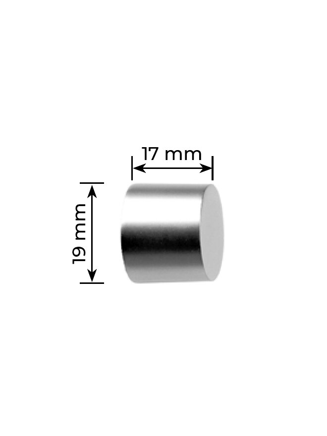 Карниз металлический Заглушка, 2-рядный, гладкий, D-19/19 мм., цвет Черный матовый, 3 м. - фотография № 6
