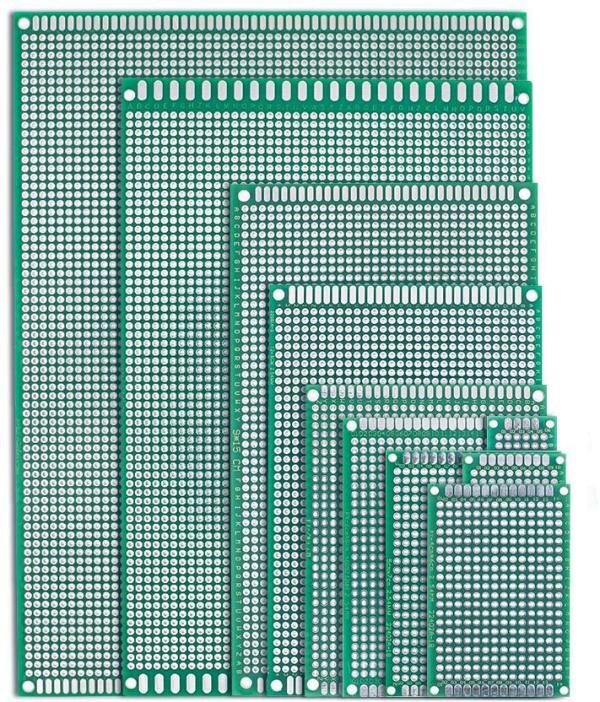 Печатная макетная плата 7 x 9 см двухсторонняя для пайки GSMIN PCB1 (Зеленый)