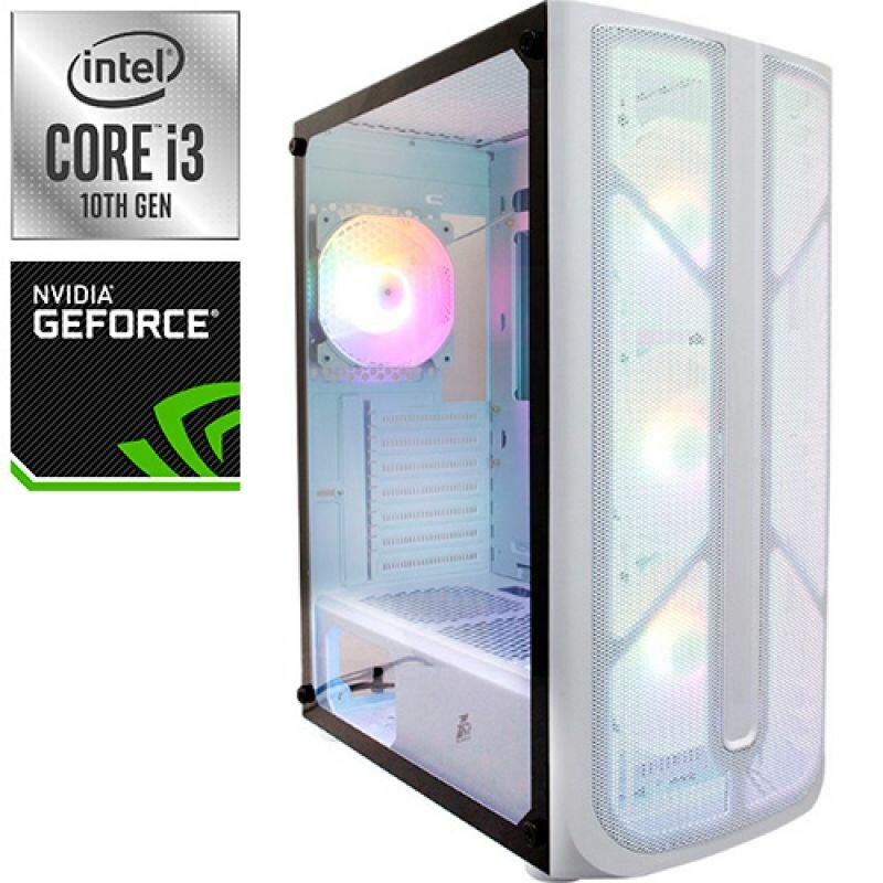 Компьютер PRO-2103548 Intel Core i3-10105F 3700МГц, Intel Z590, 4Гб DDR4, NVIDIA GeForce GTX 1650 4Гб, HDD 2Тб, 500Вт, Midi-Tower