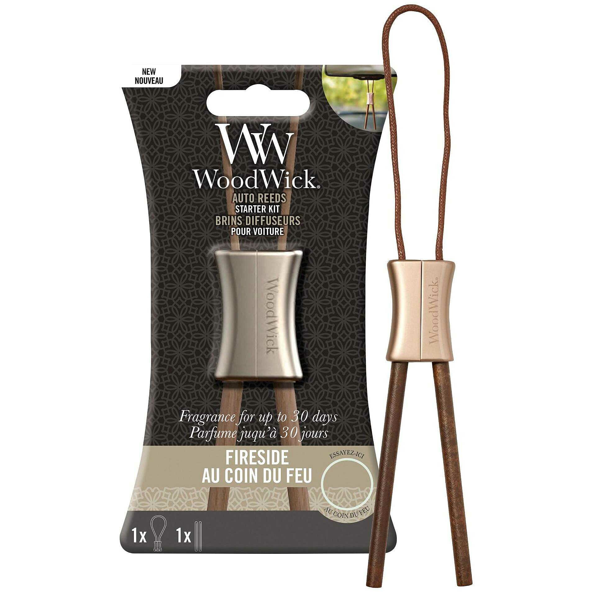Woodwick/ Ароматизатор в авто У камина