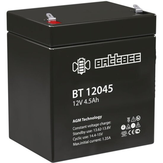 Аккумулятор Battbee BT-12045 (12В 4.5Ач / 12V 4.5Ah / вывод F1)